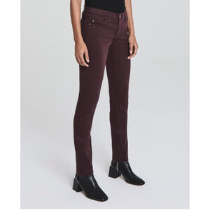 AG DENIM NWT Prima Cigarette Leg Skinny Denim Pant in Derby // 00 (24)